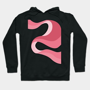 pink wave Hoodie